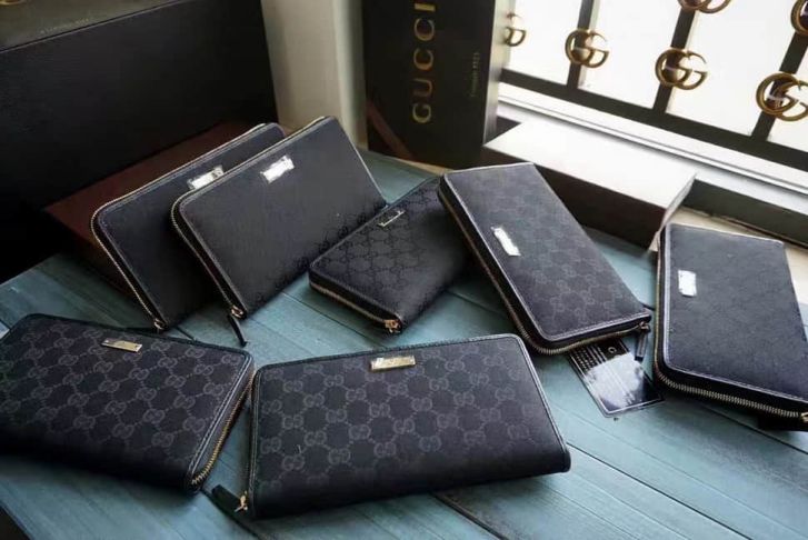 GG 2017 NEW 233193 GG Canvas Long zip Men Wallets