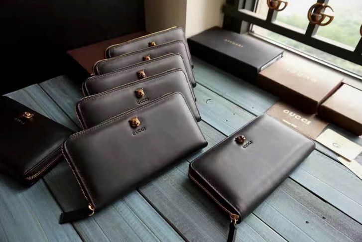 GG 2017 NEW 404071 Long zip Men Wallets