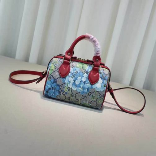 GG mini Tote 432123G Blue Women Clutch Bags