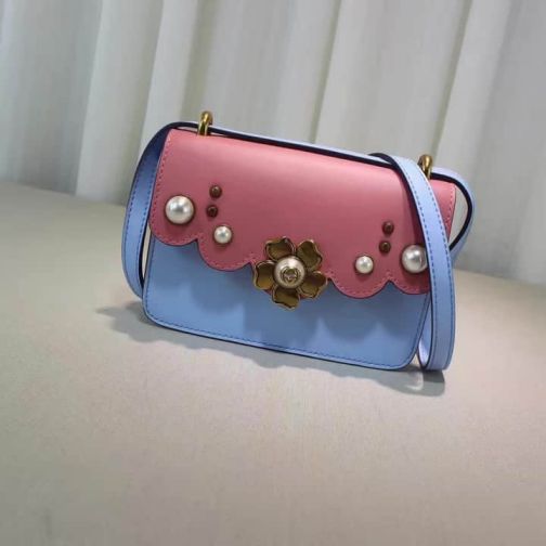 GG 16 NEW Pearl 432682 Pink Blue Women Shoulder Bags