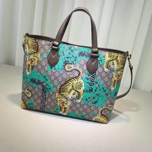 GG 16 NEW Tote 453705 Green Women Shopping Bags