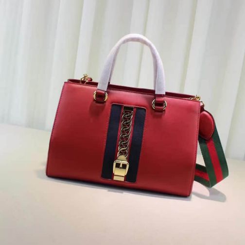 GG 453790 Red Tote Women Clutch Bags