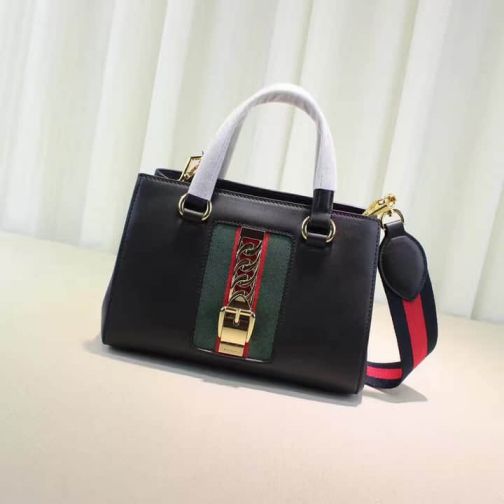 GG 17 NEW 460381 Black Chain Tote Women Clutch Bags