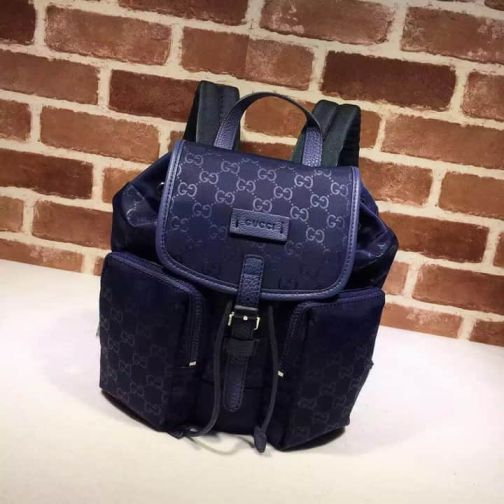 GG 16FW 406361 Blue Women Backpack Bags