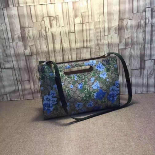 GG PVC XL GG Shopper 414479 Green Women Shoulder Bags