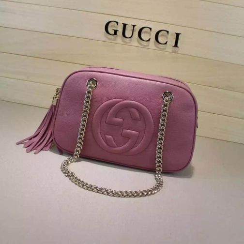 GG Chain Crossbody 308983 Rose Women Shoulder Bags