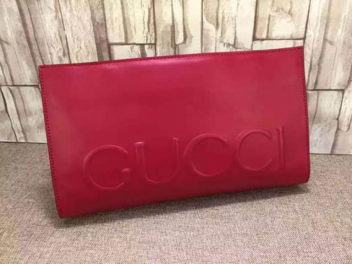 GG 16SS NEW LOGO 409382 Red Women Clutch Bags