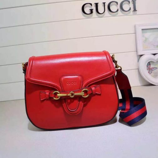 GG 2015 SS 380573 Red Medium Crossbody Women Shoulder Bags