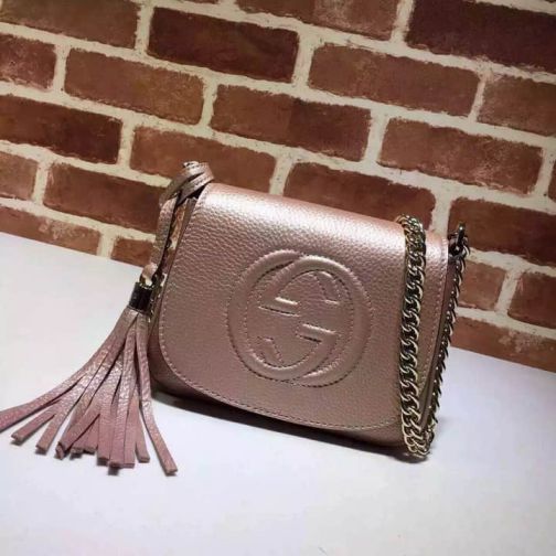 GG 323190 Pink Gold mini Women Shoulder Bags