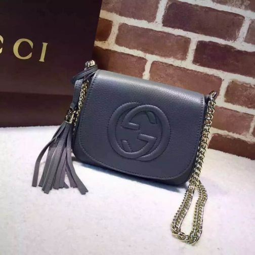 GG 323190 Grey mini Women Shoulder Bags