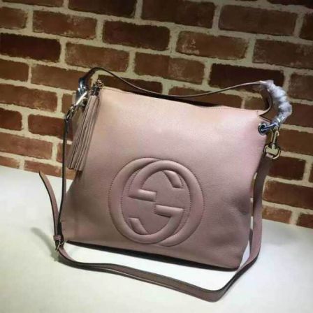 GG 15FW Leather soho Large 408825 Pink Women Shoulder Bags