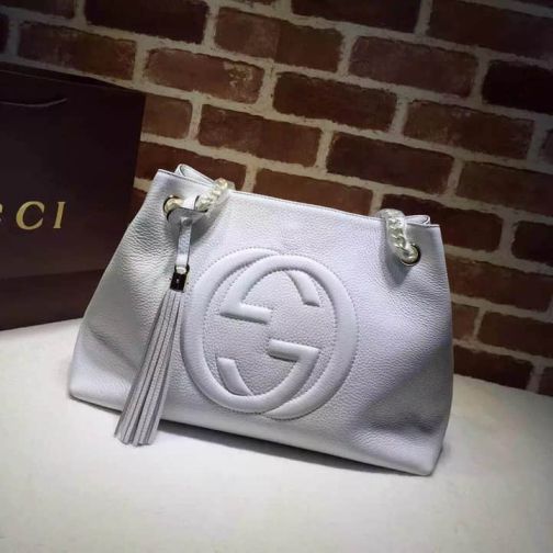 GG 2014 NEW Tote 308982 White Women Clutch Bags