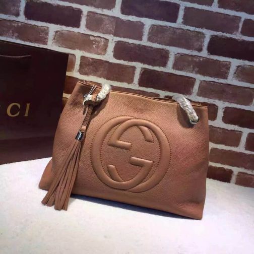 GG 2014 NEW Tote 308982 Brown Women Clutch Bags