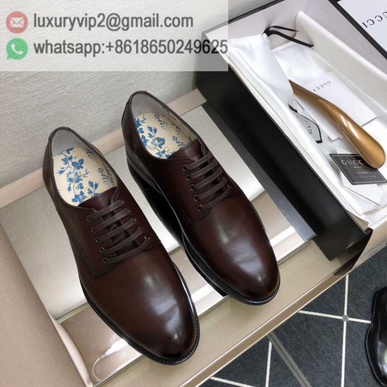 GG Men Leather Shoes