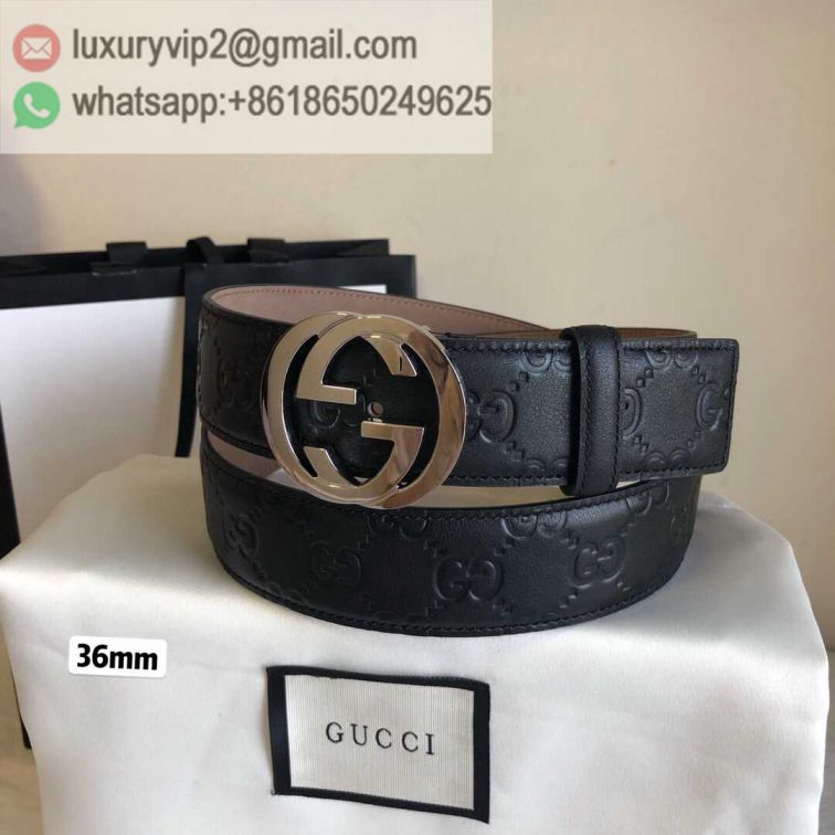 GG 36mm GG Embossing Leather Men Belts