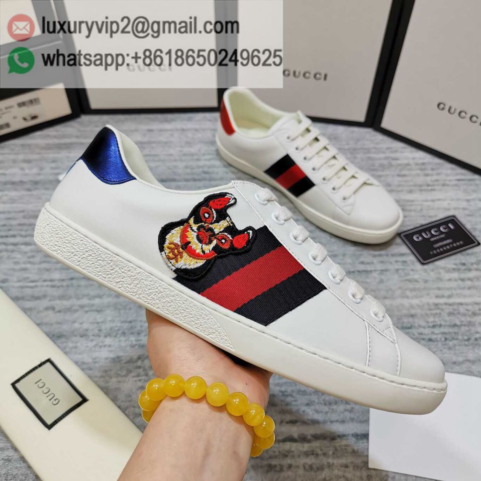 GG White Ace Classic LOW Unisex Sneakers