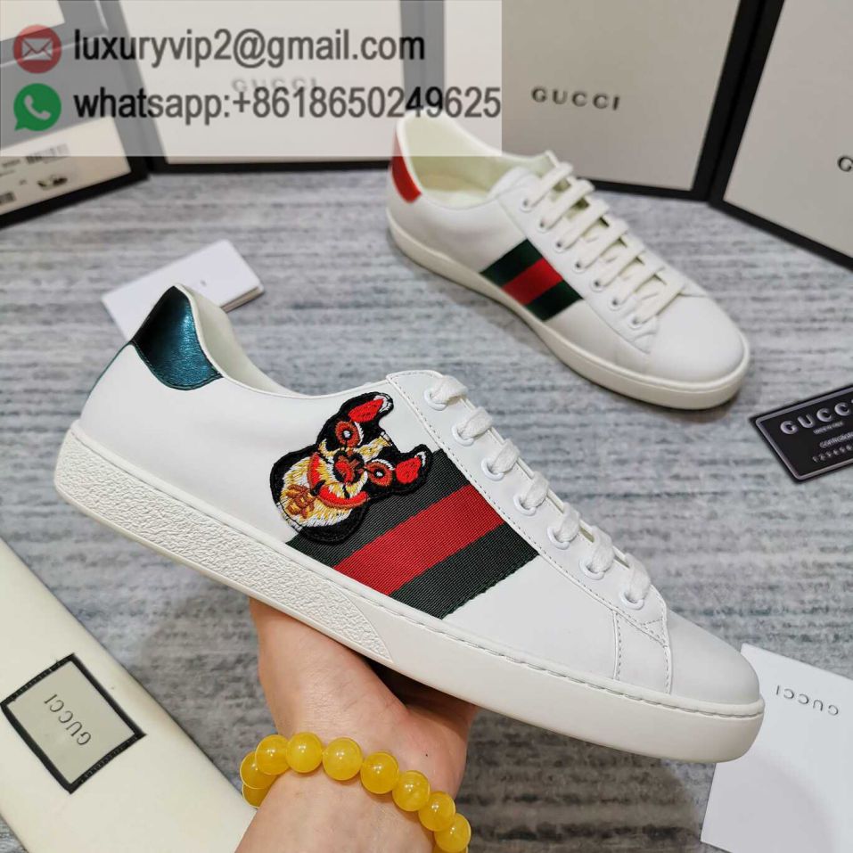 GG White Ace Classic LOW Unisex Sneakers