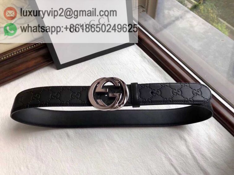 GG Classic Embossing Leather Men Belts