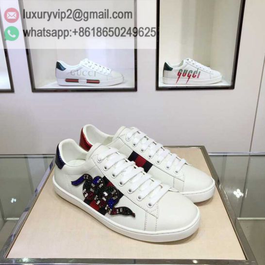 GG White Ace Classic LOW Unisex Sneakers