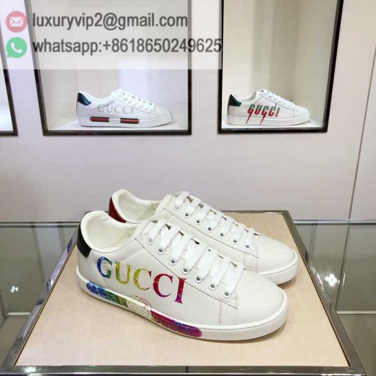 GG White Ace Classic LOW Unisex Sneakers