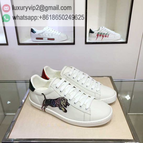 GG White Ace Classic LOW Unisex Sneakers