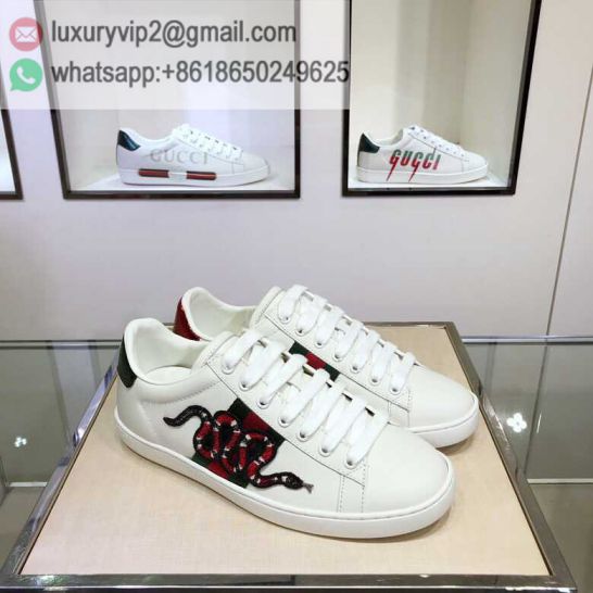 GG White Ace Classic LOW Unisex Sneakers