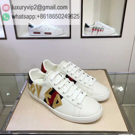 GG White Ace Classic LOW Unisex Sneakers