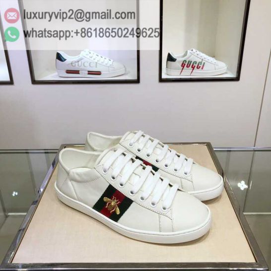 GG White Ace Classic LOW Unisex Sneakers