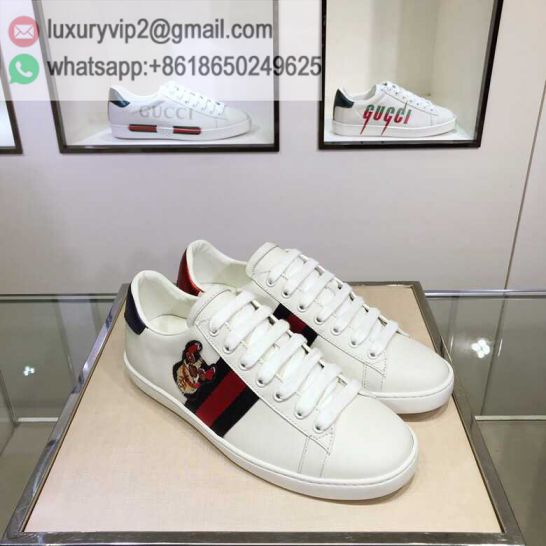 GG White Ace Classic LOW Unisex Sneakers