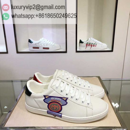 GG White Ace Classic LOW Unisex Sneakers