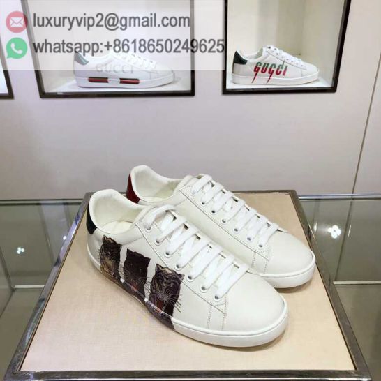 GG White Ace Classic LOW Unisex Sneakers