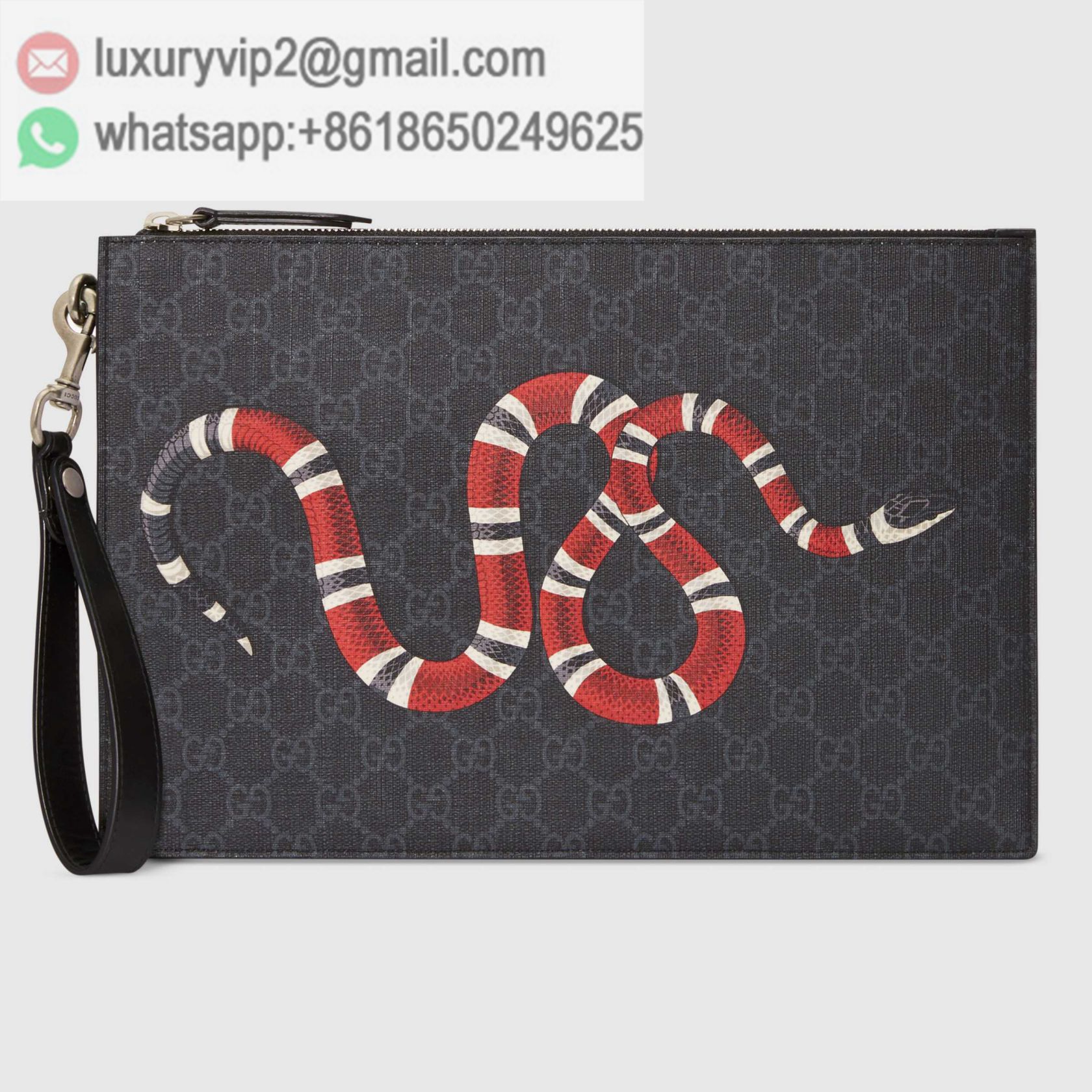 GG Snake PRINT 473904 GZN1N 1058 Men Clutch Bags