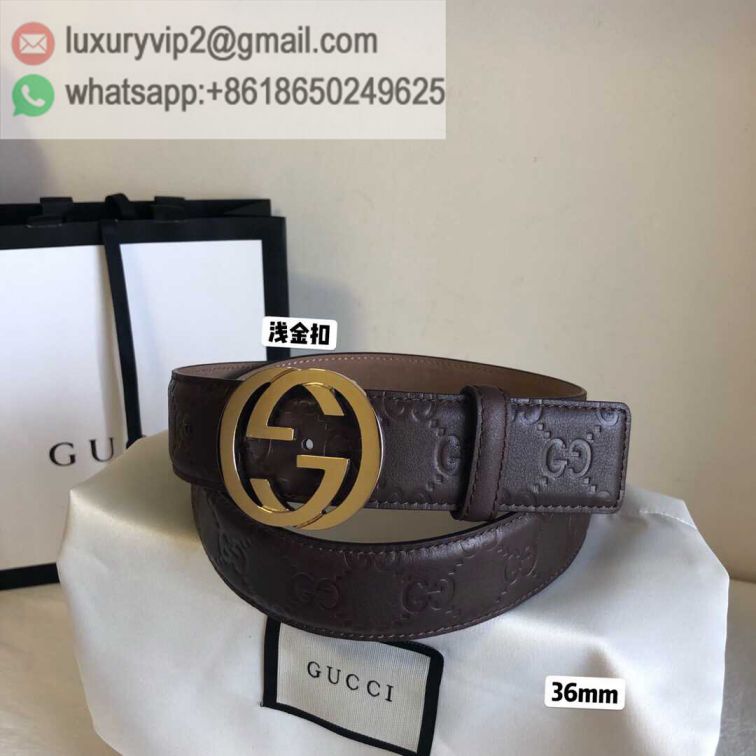 GG 36mm GG Embossing Leather Men Belts