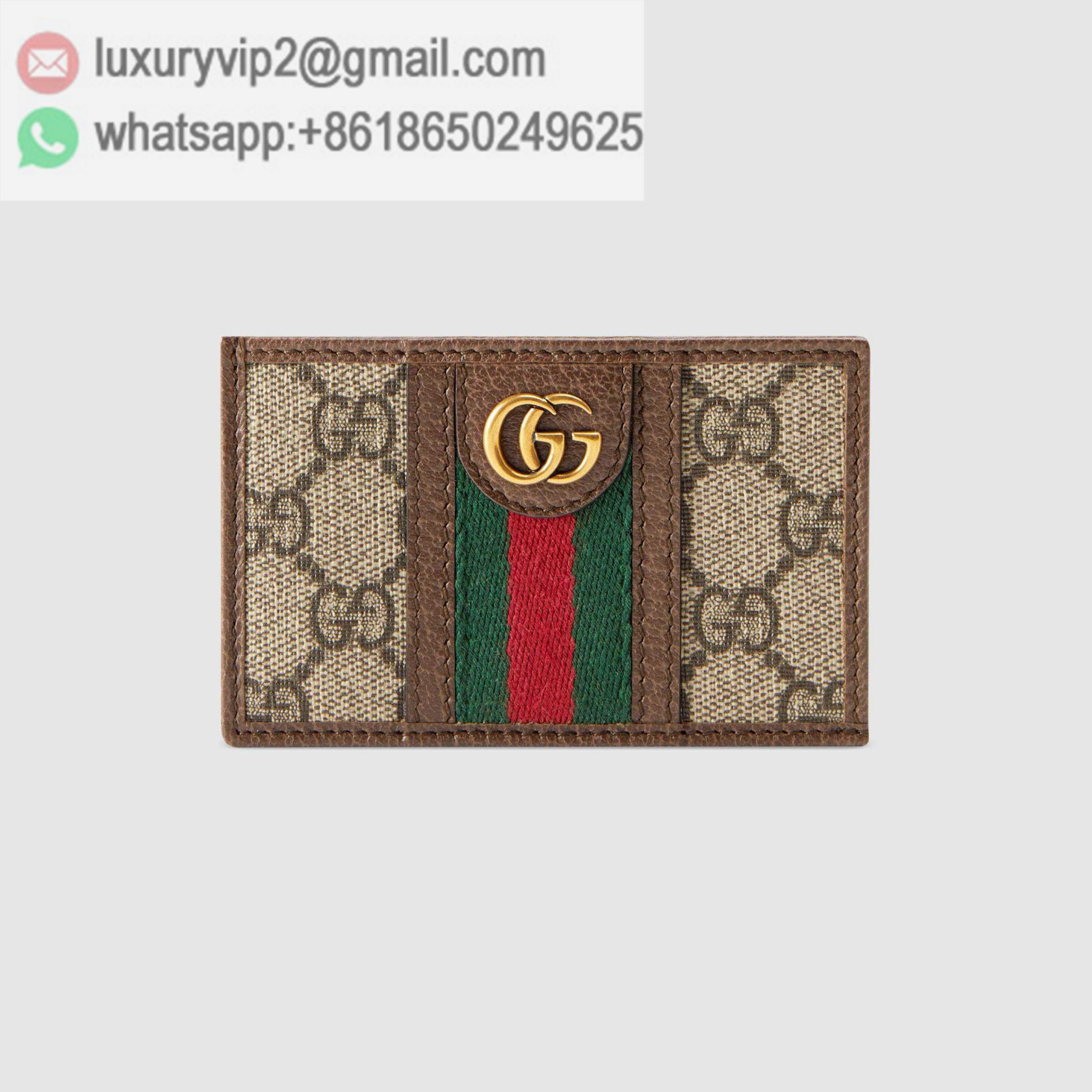 GG Ophidia GG 597617 96IWT 8745 Men Card Holder