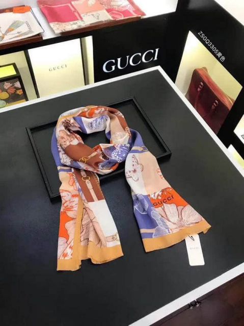 GG 2018SS 100% Silk Women Scarves