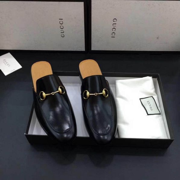 GG Leather Men Slippers