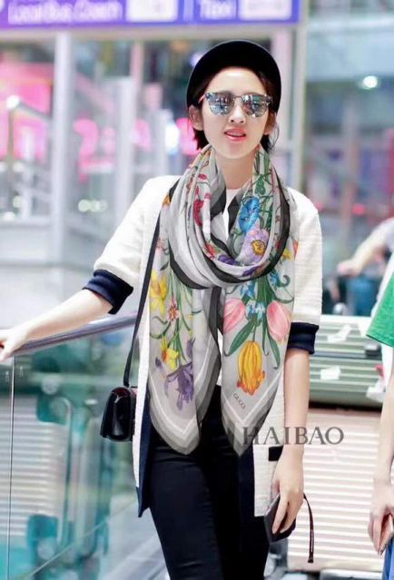 GG 2018SS Silk 100% Silk Women Scarves