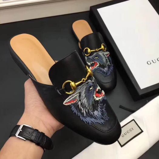 GG Leather Men Slippers