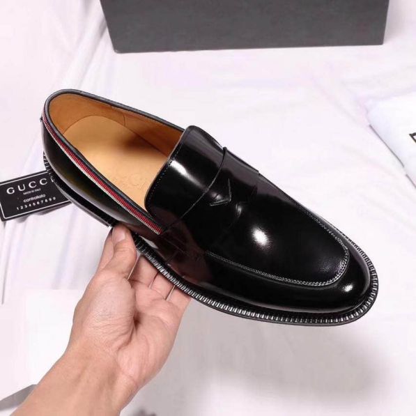 GG Leather Loafer Men Shoes