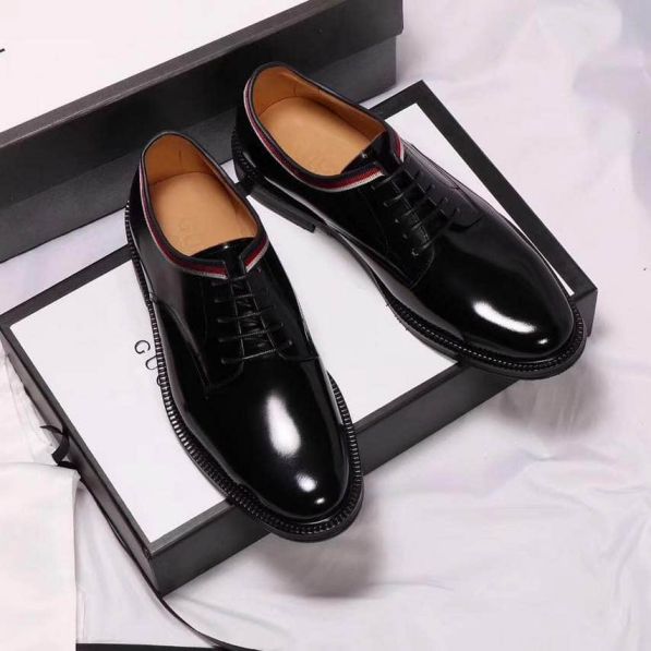 GG Men Leather Shoes