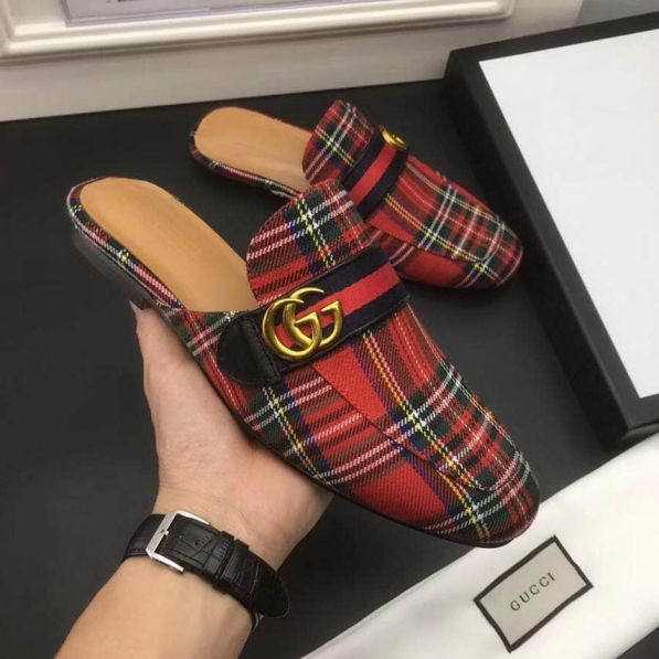 GG 2018 Princetown Wool Men Slippers