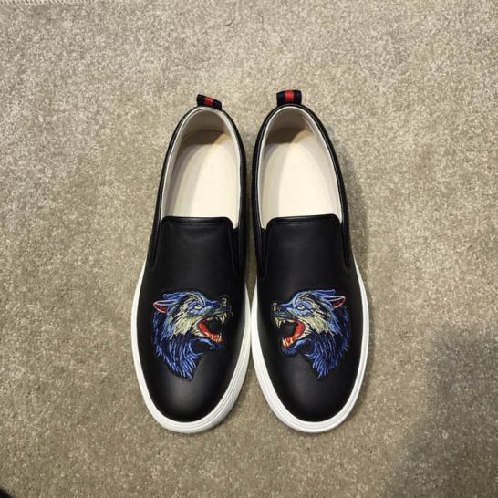 GG 2018 Men Leather Shoes