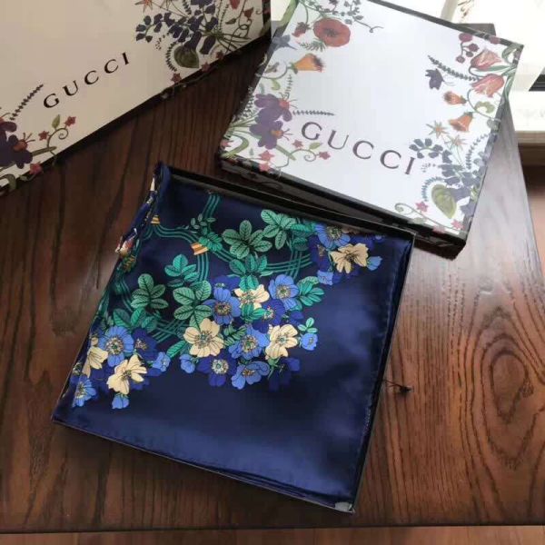 GG 2018SS 110 110 Silk Women Scarves