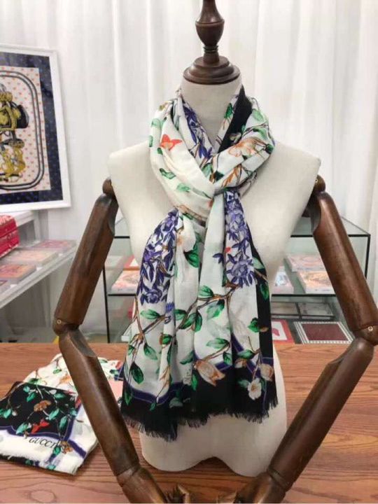 GG 2018ss300 Cashmere Classic GG logo Women Scarves