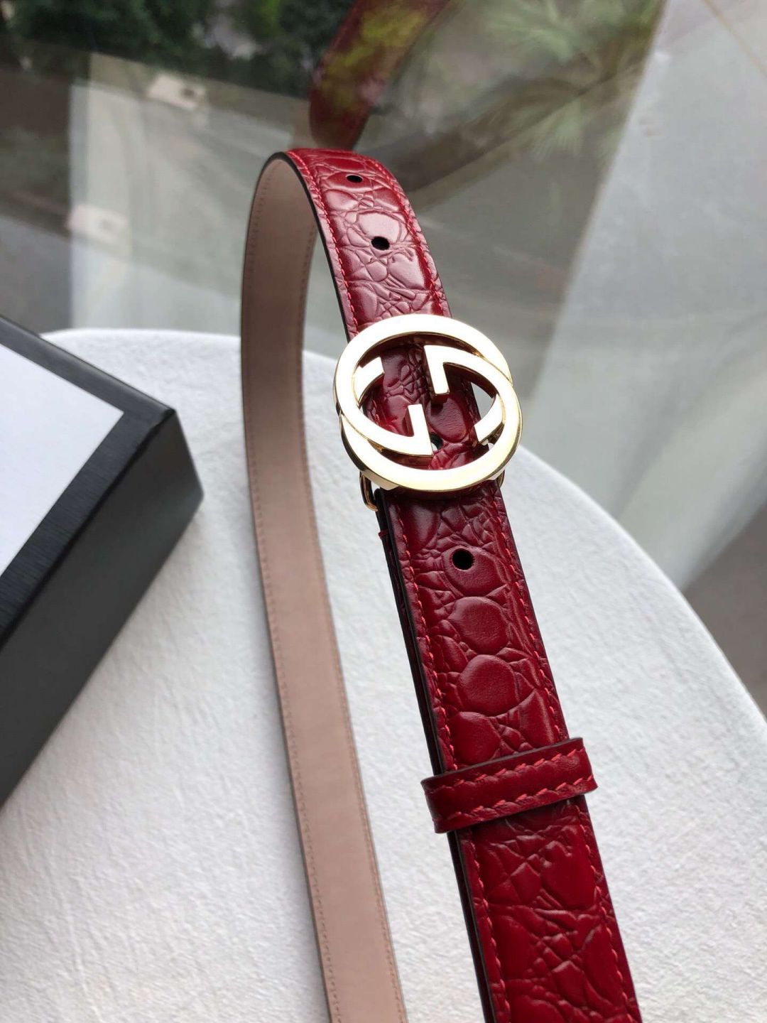 GG 2018 25mm Red Women Belts