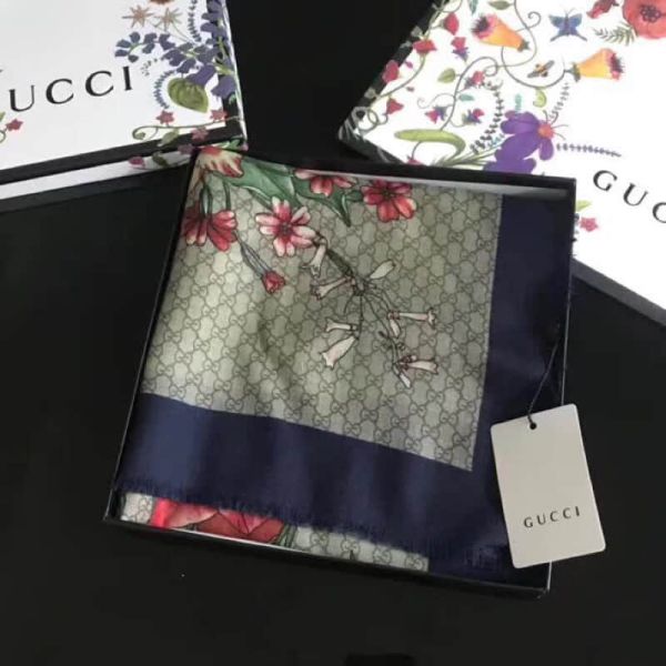 GG 2018SS Cashmere Silk Women Scarves