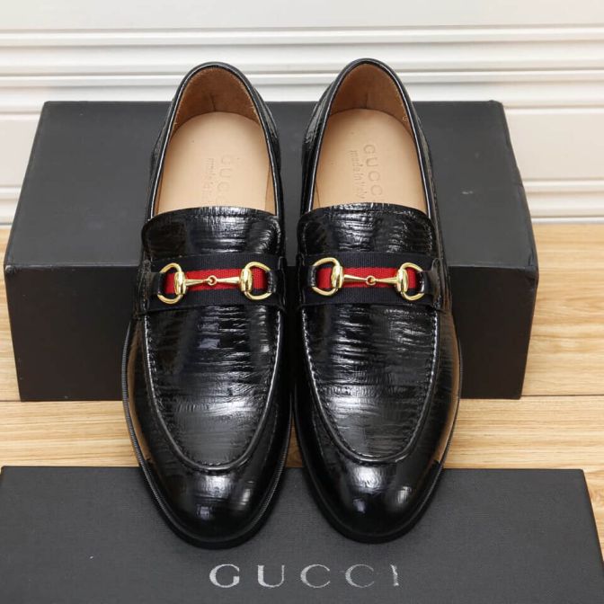 GG 2018 Men Leather Shoes