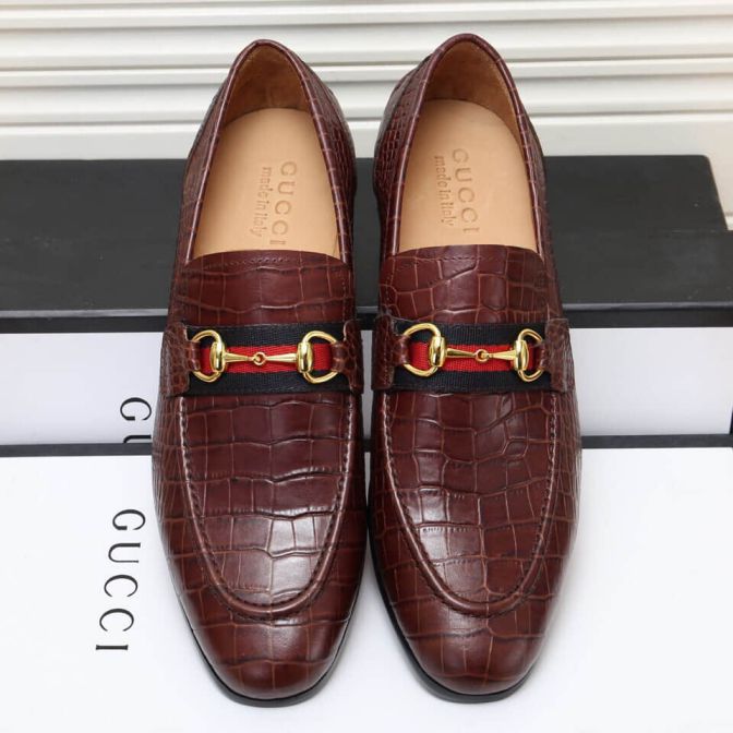 GG 2018 Men Leather Shoes