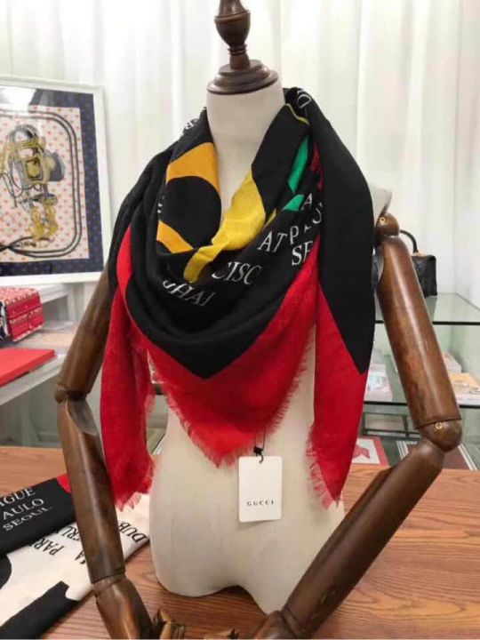 GG 2018SS Cashmere 140 140cmCM Women Scarves