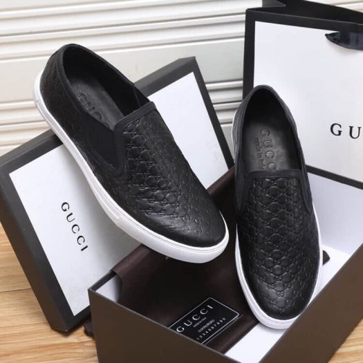 GG 2018 Leather Sneakers Men Shoes